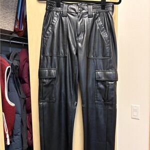 American Eagle Outfitters Black Faux Leather Pants
